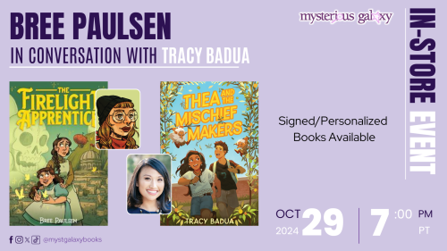 In-store Event– Bree Paulsen discussing THE FIRELIGHT APPRENTICE with Tracy Badua