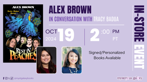 In-Store Event– Alex Brown Discussing REST IN PEACHES, in conversation with Tracy Badua