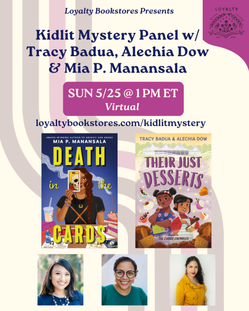 Kidlit Mystery Panel with Tracy Badua, Alechia Dow, and Mia P. Manansala